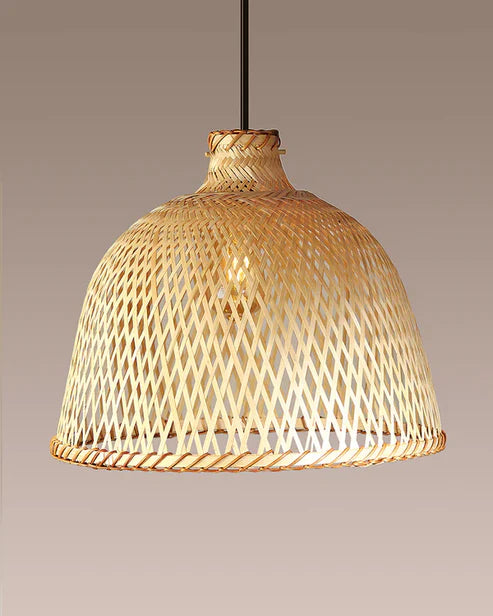 Natural Bamboo Hanging Lamp for Kids Room and Living Room