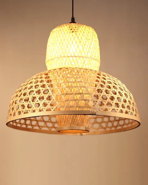 Minimalist Bamboo Hanging Lamp for Balcony and Patio