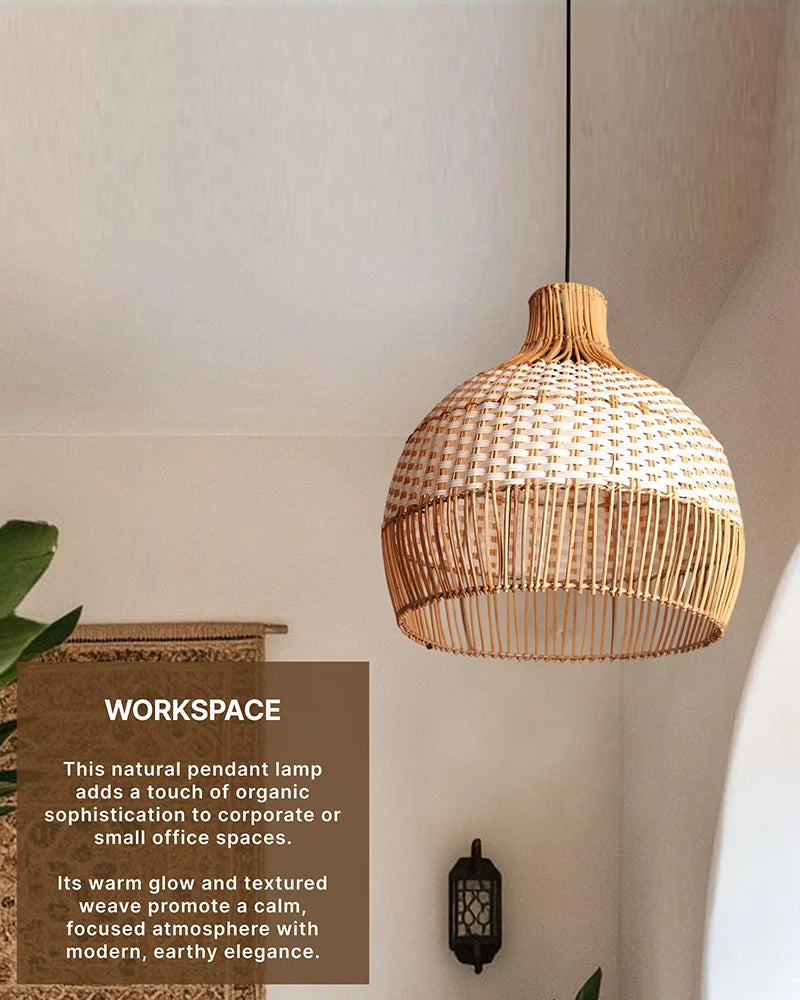 Rattan Hanging Lamps For Living Room and Home Decoration