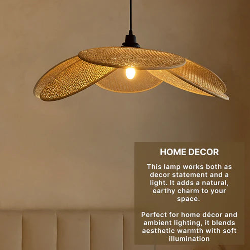 PVC Rattan Pendant Lampshade for Ceiling Lighting and Home Décor