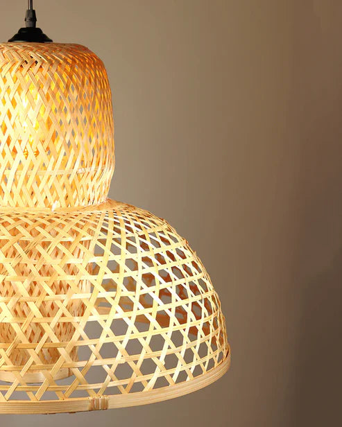 Minimalist Bamboo Hanging Lamp for Balcony and Patio