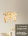 Artistic Bamboo Ceiling Light for Hall and Living Area
