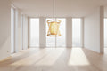 Cone Suspension Pendant Contemporary Bamboo 1 Bulb Wood Hanging Light