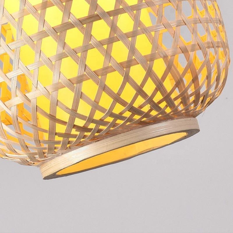 LQZCXMF Hot Pot Restaurant Hanging Light 1 Light Bamboo