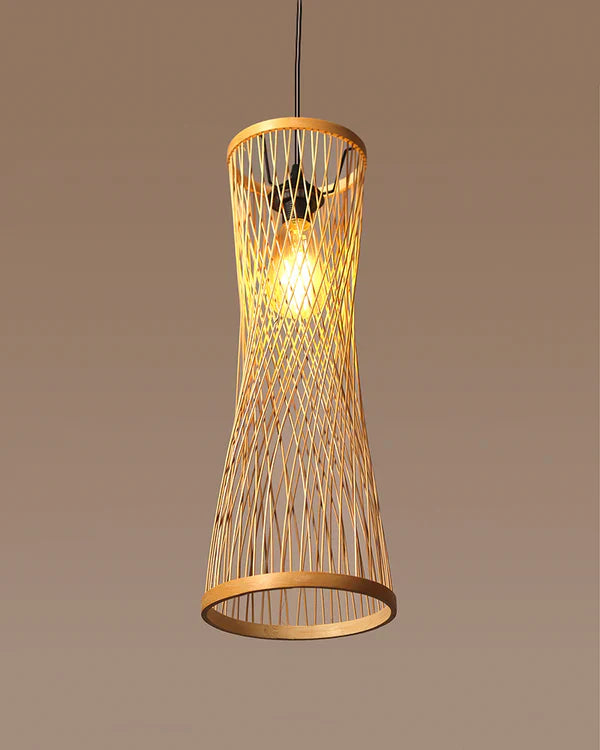 Artistic Bamboo Pendant Light for Hall and Corridor