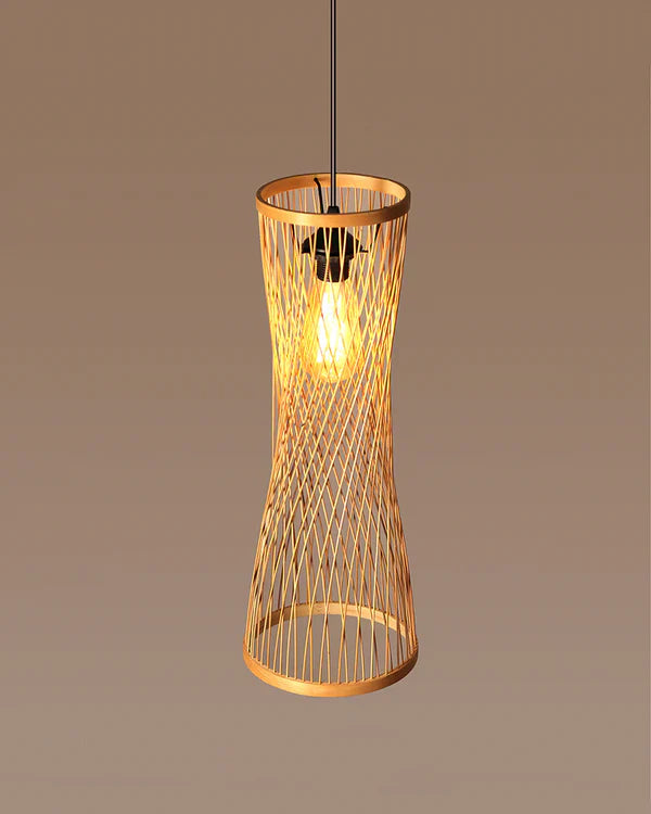 Artistic Bamboo Pendant Light for Hall and Corridor