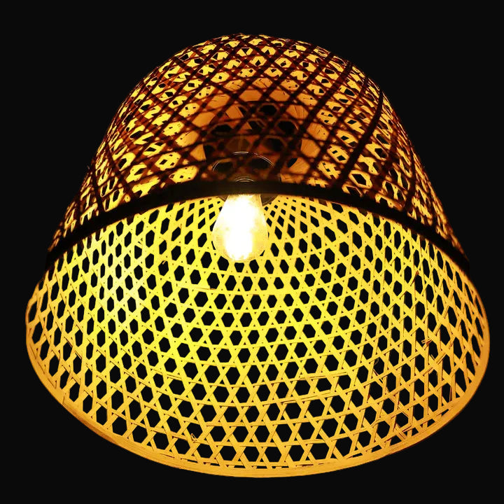 Dome Bamboo Pendant Light