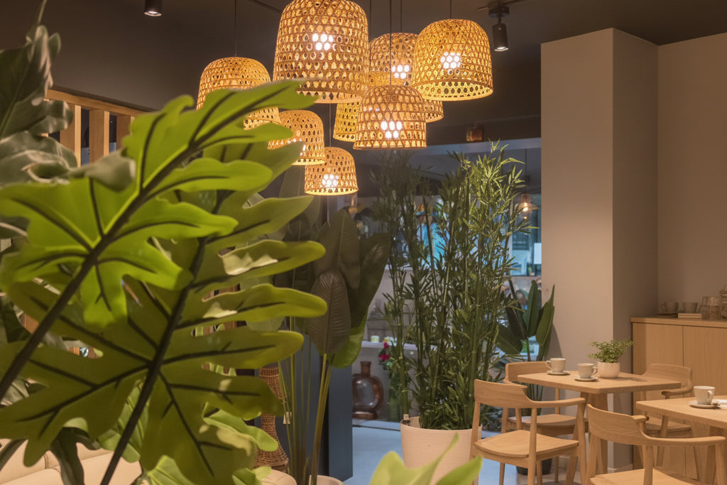 Dome Bamboo Pendant Light