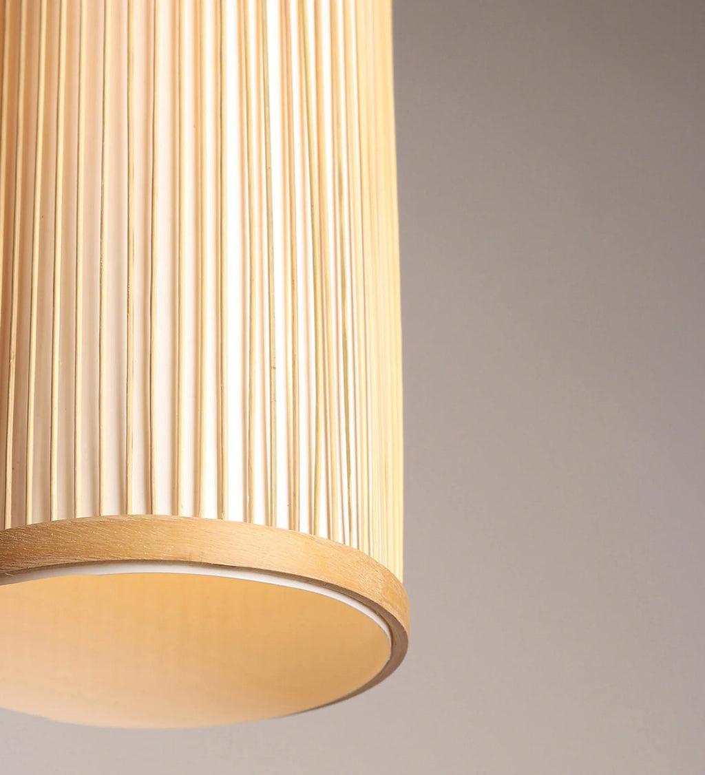 Lumivill Bamboo Pendant Light -  Woven Pendant Light for Kitchen Island, Dinning Room