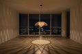Bamboo Pendant Light: Double Round Rustic Lighting